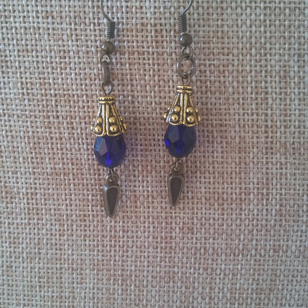 Blue Crystal Earrings